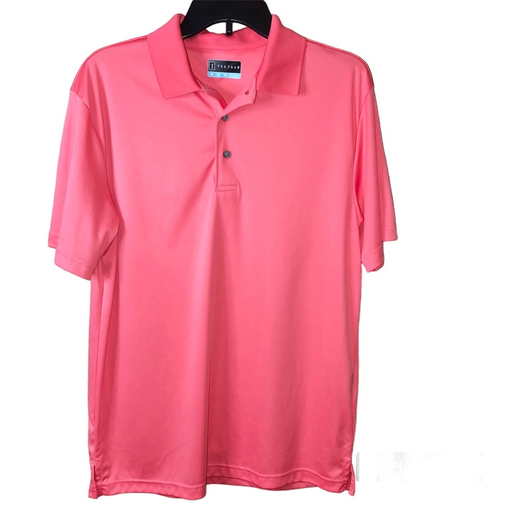 PGA Tour‎ Golf Polo Shirt Pink Coral Medium